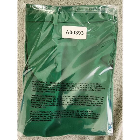 Double Crazy High Rise Wide Leg Pants Size L Green Back Zip Office Career Dressy - Picture 10 of 10